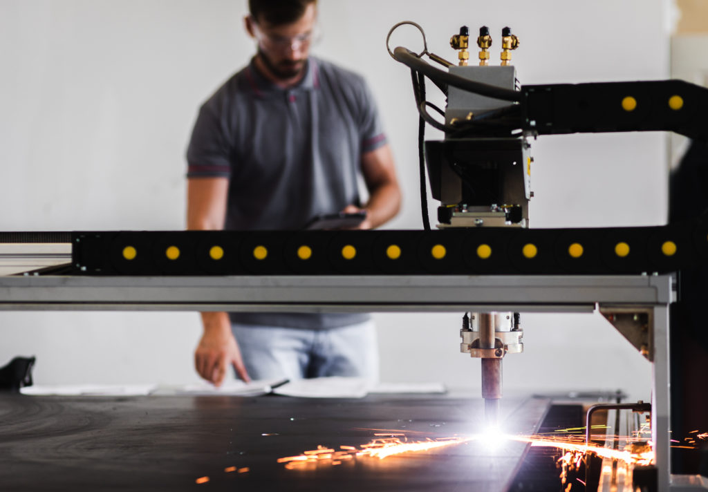 Plasma Cutting Robot Representing the Evolution and history of Plasma Cutting
