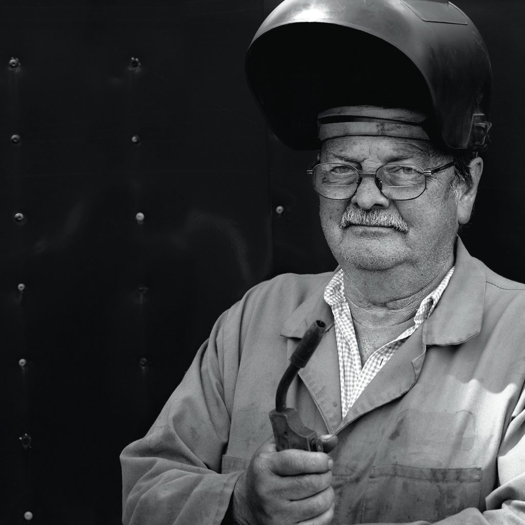 Welder in his 60's